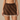 Arena Mini Skirt in Brown